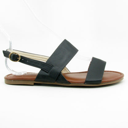 "Emilia" Toe Strap Sandal (Black, Beige, Tan)