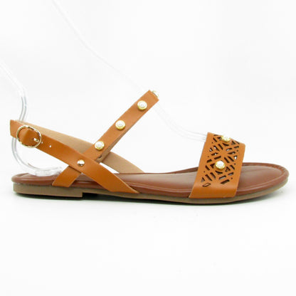 "Hazel" Ankle Strap Sandal (Black, Beige, Camel)