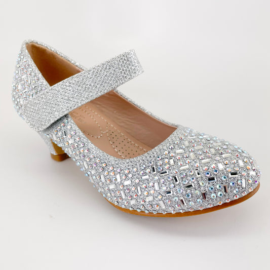 forever link fabulous jemma-08k silver girl rhinestone heels