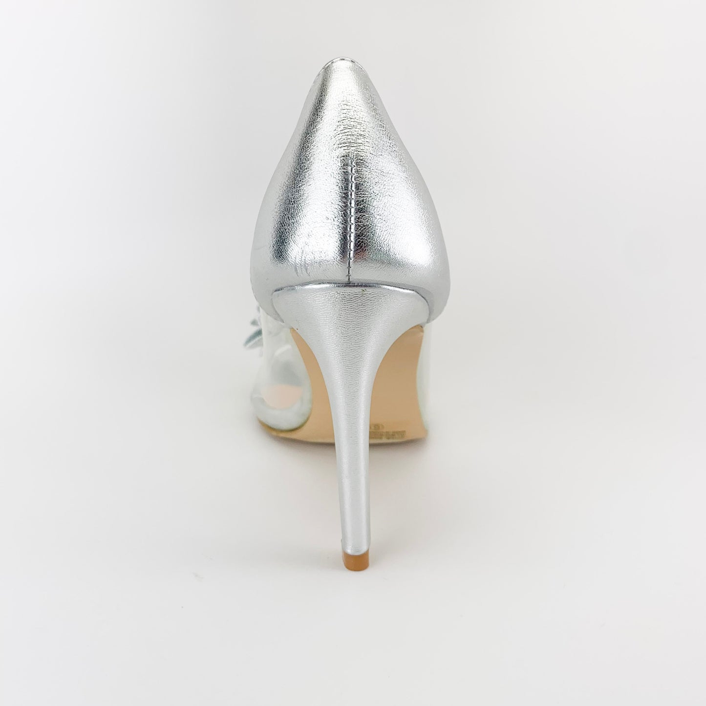 "Royal" Silver/Clear Heels