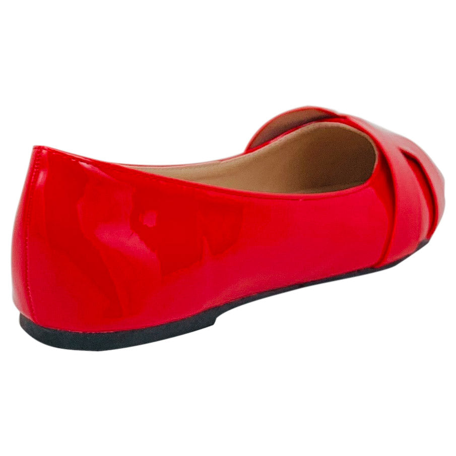 Courtney Pointed Toe Flats (Black,Red,Nude)