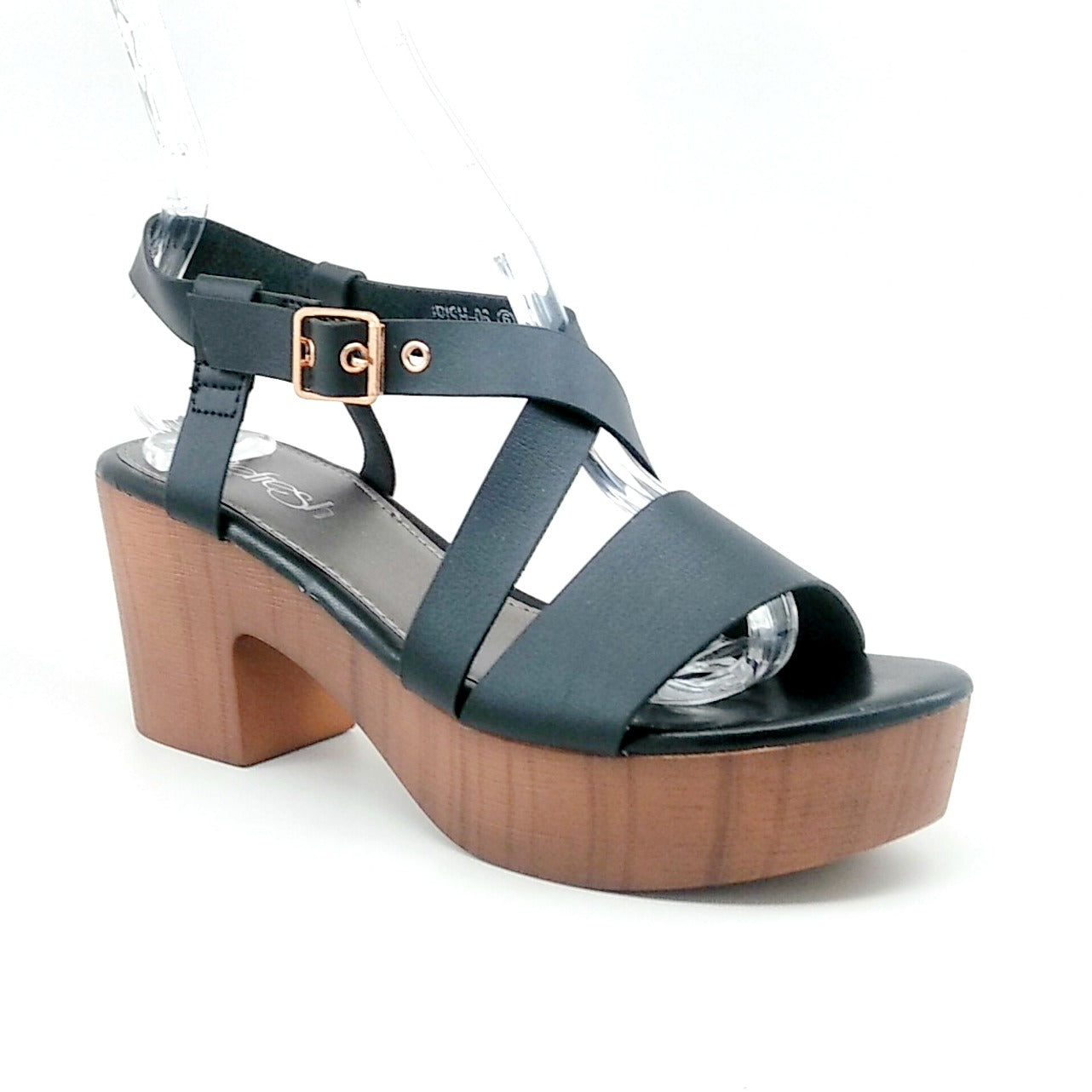 Colleen Platform Sandal (Black)