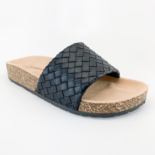 j.mark urban-39 black slide sandal