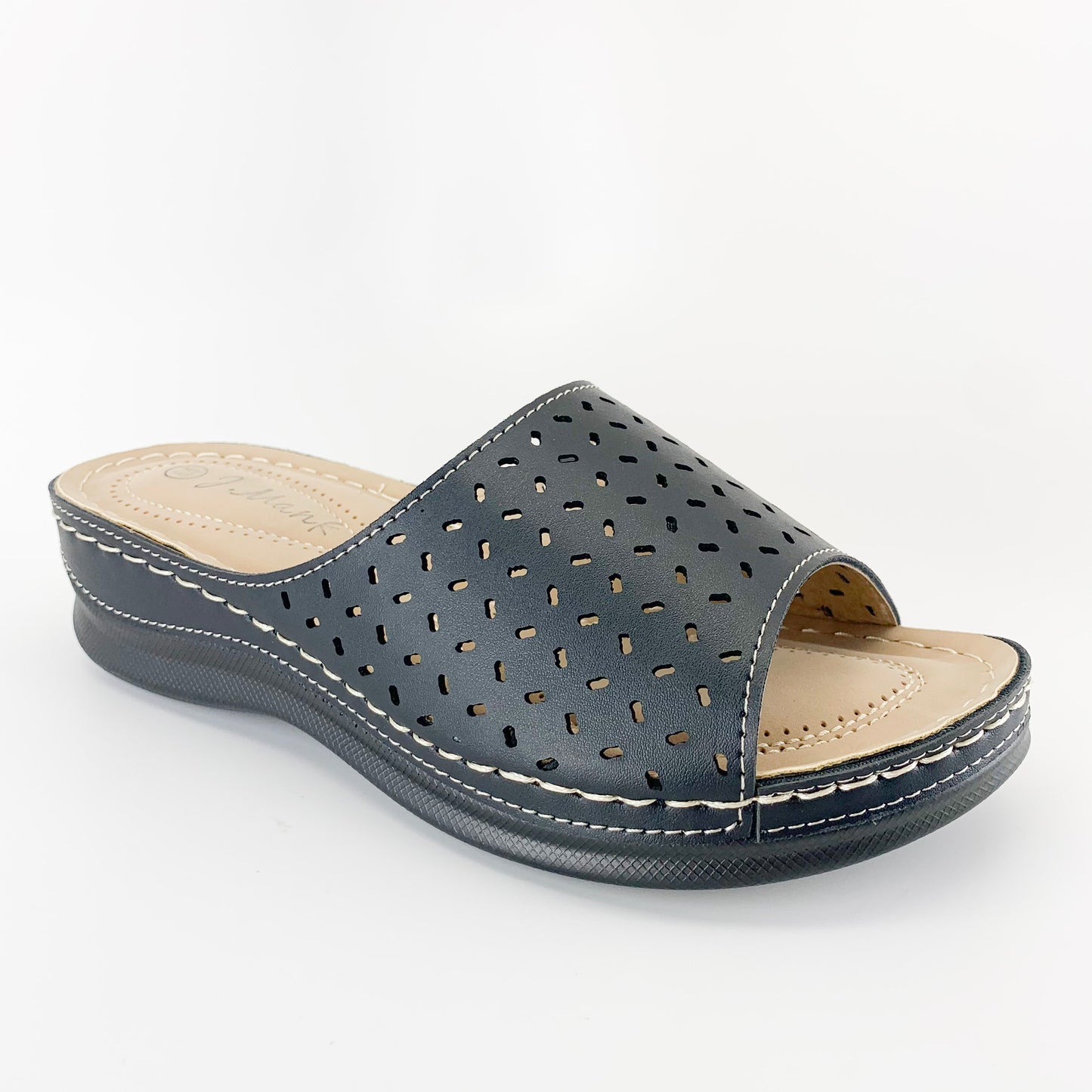 J. Mark Bonita-29 black comfort sandal