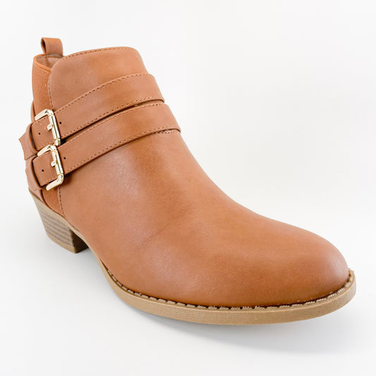 B37-102 camel by Lucita. women short ankle boots with buckles, ankle boots with buckles and straps