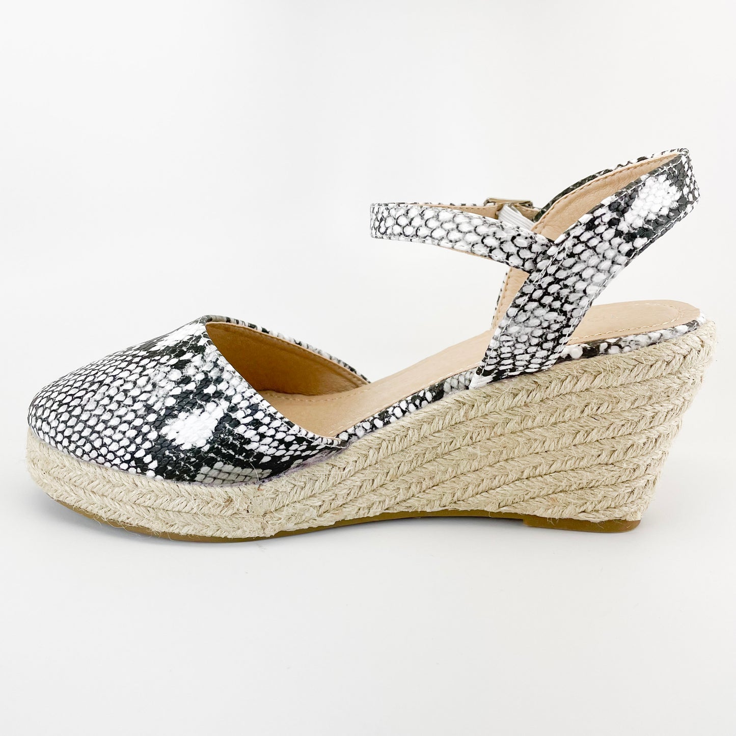 "Willow" Snake Print Wedges